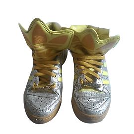 Jeremy Scott Pour Adidas sandali D'oro Giallo