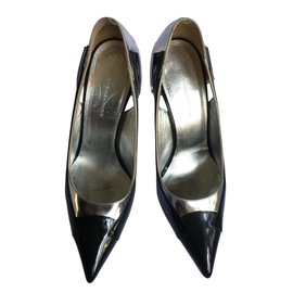 Balenciaga-Heels-Black,Silvery