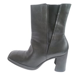 Costume National-Ankle Boots-Olive green