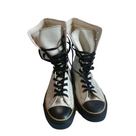 Converse-scarpe da ginnastica-Nero,Beige