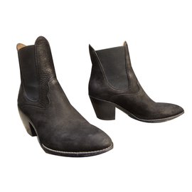 Chloé-Botas de tornozelo-Preto