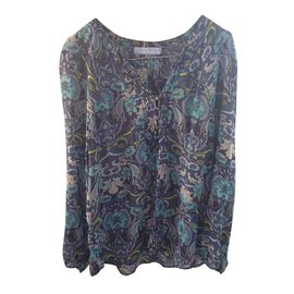 Autre Marque Camicetta di seta Robert Graham Multicolore M Multicolore