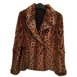 Rizal rabbit fur printed leopard Leopard print