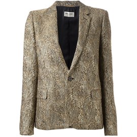 Saint Laurent-Magnifica giacca metallizzata Saint Laurent-D'oro