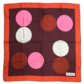 Pierre Cardin PoP silk scarf dark red Dark red