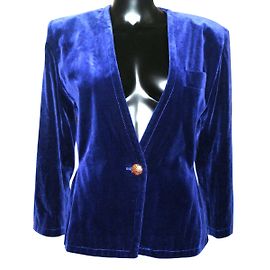 Yves Saint Laurent Giacca Blu navy
