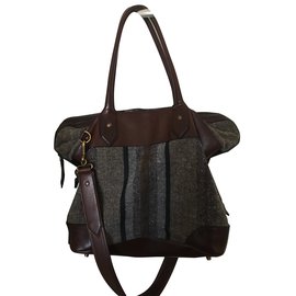 Burberry-Limited Edition Burberry Satchel made out tweed & leather-Brown