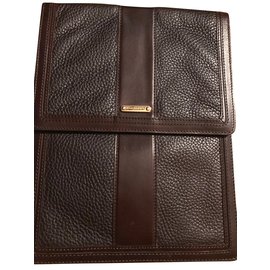 Burberry-Ipad pouch-Dark brown