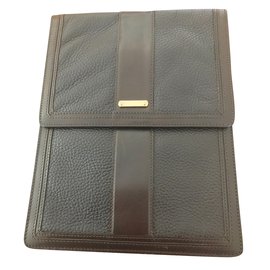 Burberry-Ipad pouch-Dark brown