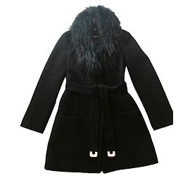 Diane Von Furstenberg Coat, Outerwear Black