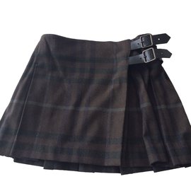 Burberry-Skirts-Khaki