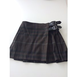 Burberry-Skirts-Khaki