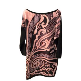 Etro Robe Noir Beige