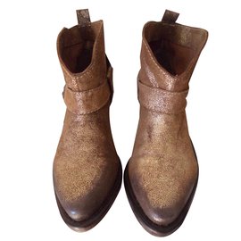 Zara Boots DAIM Doré