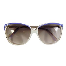 Óculos de sol Lancel 81 S2 322 Azul Branco Branco Azul