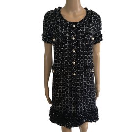 Edward Achour-Dresses-Navy blue