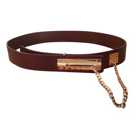 Chanel-Vintage Chanel belt-Cognac