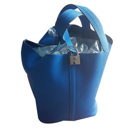 Hermès-Picotin lock 22 bleu hydra-Bleu