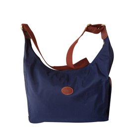 Longchamp-Bags Briefcases-Navy blue