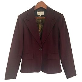 Armand Ventilo Short Fitted Jacket Dark Red Cotton Dark red