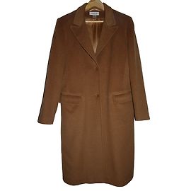 Brook Brothers Cashmere-Mischpolo-Mantel Kastanie