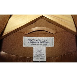 Brook Brothers-Cashmere blend polo coat-Chestnut