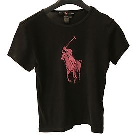 Ralph Lauren Black Label Ajustado Negro Rosa