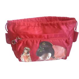 Autre Marque Tintamar Bag Organizer Red Geisha Print Red