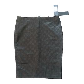 Jupe Guess Imprimée Élastique Noir Kaki Noir Autre