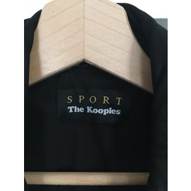 The Kooples Sport-blouson cuir de vachette de la collection 2017-Noir