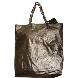Lanvin-Handtasche-Silber