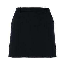 Schwarzer Smoking-Minirock von Saint Laurent Schwarz