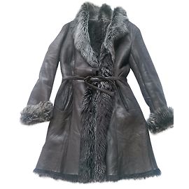 Autre Marque Valentino Pablo Brown Leather Jacket Coat Brown