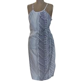 Calvin Klein-Dresses-White,Navy blue