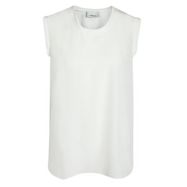 3.1 Phillip Lim-Creme White Silk Muscle Tee de 3.1 Phillip Lim-Branco