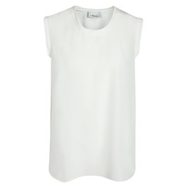 3.1 Phillip Lim-Camiseta musculosa de seda blanca crema de 3.1 Phillip Lim-Blanco