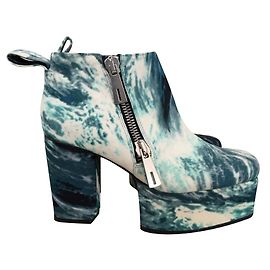 & Other Stories Bottines Blanc Bleu