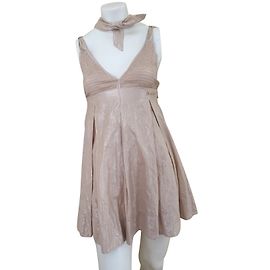 Vestido Miss Sixty de algodón beige XS Beige