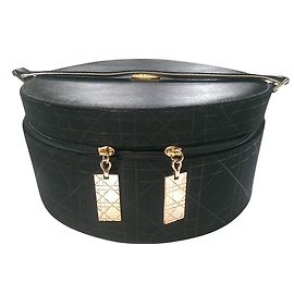 Dior round jewelry box Black