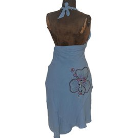 Bcbg Max Azria Dresses Blue Grey