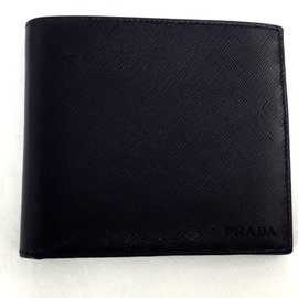 Prada-Prada classic saffiano men's wallet-Black