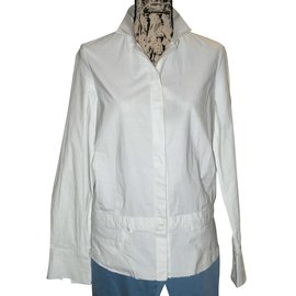 Hussein Chalayan Tops Branco Cinza