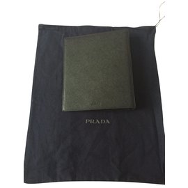 Prada-Prada new agenda binder saffiano leather-Black