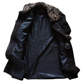 Autre Marque-Coats (no brand)-Dark brown