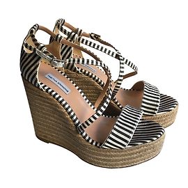 Tabitha Simmons Jenny Espadrilles Nero Bianco sporco