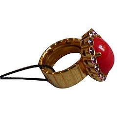 Miu Miu Bague cabochon Doré