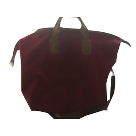 Lancel-Travel bag-Dark red