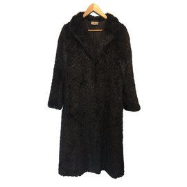 Valentino-Coats, Outerwear-Dark brown