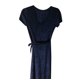 Diane Von Furstenberg-Fausse robe sage-Bleu