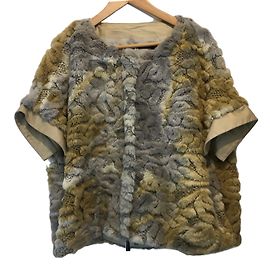 Autre Marque Weste aus Kunstpelz XL Mehrfarben